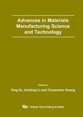 Cover: Advances in Materials Manufacturing Science and Technology - Trans Tech Publications Ltd