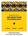 Cover: Introduction to Information Technology - Wiley