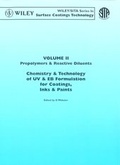 Cover: Chemistry & Technology of UV & EB Formulation for Coatings, Inks & Paints - Wiley