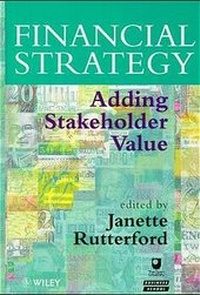 Enlarge image Cover: Financial Strategy - Wiley