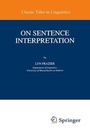 Cover: On Sentence Interpretation - Kluwer Academic Publishers