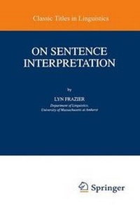 Abbildung von: On Sentence Interpretation - Kluwer Academic Publishers