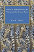 Cover: Studies in the Greek and Latin Versions of the Book of Amos - Cambridge University Press