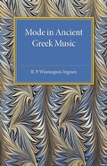 Cover: Mode in Ancient Greek Music - Cambridge University Press