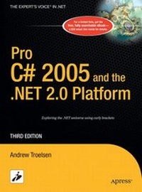 Enlarge image Cover: Pro C# 2005 and the .NET 2.0 Platform - Apress