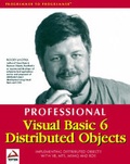 Cover: Professional Visual Basic 6 Distributed Objects - WROX Press Ltd