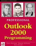 Cover: Professional Outlook Programming - WROX Press Ltd