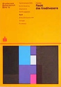 Cover: Grundwissen Bankwirtschaft / Recht des Kreditwesens - Deutscher Sparkassen Verlag