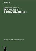 Cover: &Eacute;changes et communications, I - De Gruyter Mouton