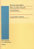 Cover: Bis an den Rand schreiben - Waldgut Verlag