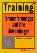 Cover: Training Termumformungen und ihre Anwendungen - Klett