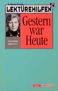 Cover: Lekt&uuml;rehilfen Ingeborg Drewitz "Gestern war heute" - Klett