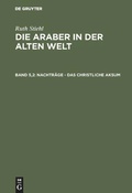 Cover: Nachtr&auml;ge - Das christliche Aksum - De Gruyter