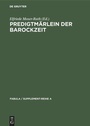 Cover: Predigtmärlein der Barockzeit - De Gruyter