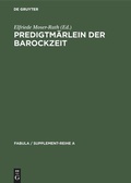 Cover: Predigtm&auml;rlein der Barockzeit - De Gruyter