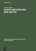 Cover: Kants Metaphysik der Natur - De Gruyter