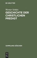 Cover: Geschichte der christlichen Predigt - De Gruyter