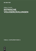 Cover: Estnische Volkserz&auml;hlungen - De Gruyter