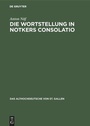 Cover: Die Wortstellung in Notkers Consolatio - De Gruyter