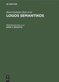 Cover: Semantik - De Gruyter
