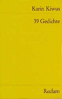 Enlarge image Cover: 39 Gedichte - Reclam