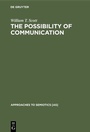 Cover: The Possibility of Communication - De Gruyter Mouton