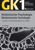 Cover: GK 1 - Medizinische Psychologie /Medizinische Soziologie - Thieme