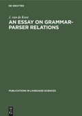 Cover: An Essay on Grammar-Parser Relations - De Gruyter Mouton