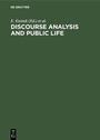 Cover: Discourse Analysis and Public Life - De Gruyter Mouton