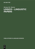Cover: Logico - Linguistic Papers - De Gruyter Mouton