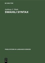 Cover: Swahili Syntax - De Gruyter Mouton
