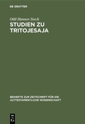 Cover: Studien zu Tritojesaja - De Gruyter