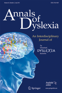 Abbildung von: Annals of Dyslexia - Springer