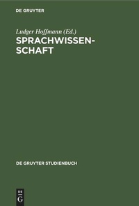 Enlarge image Cover: Sprachwissenschaft - De Gruyter