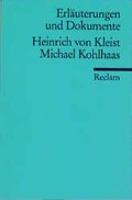 Cover: Michael Kohlhaas (Erl. u. Dok.) - Reclam