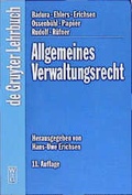 Cover: Allgemeines Verwaltungsrecht - De Gruyter