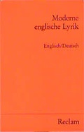 Cover: Moderne englische Lyrik - Reclam