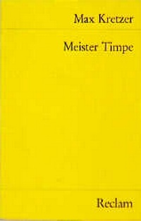 Enlarge image Cover: Meister Timpe - Reclam