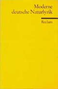 Cover: Moderne deutsche Naturlyrik - Reclam