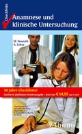Cover: Checkliste Anamnese und klinische Untersuchung. - Thieme