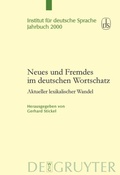Cover: Neues und Fremdes im deutschen Wortschatz - De Gruyter