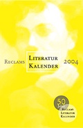 Cover: Reclams Literatur-Kalender 2004 - Reclam