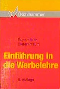 Cover: Einf&uuml;hrung in die Werbelehre - Kohlhammer