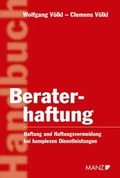 Cover: Handbuch der Beraterhaftung - Manz