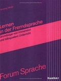 Cover: Lernen in der Fremdsprache: Grundz&uuml;ge von Immersion und bilingualem Unterricht - Hueber Verlag