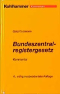 Cover: Bundeszentralregistergesetz - Kohlhammer
