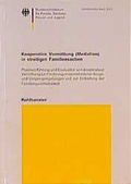 Cover: Kooperative Vermittlung (Mediation) in streitigen Familiensachen - Kohlhammer
