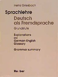 Cover: Sprachlehre Deutsch als Fremdsprache - Hueber Verlag