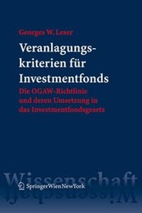 Abbildung von: Veranlagungskriterien für Investmentfonds - Springer