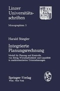 Cover: Integrierte Planungsrechnung - Springer
